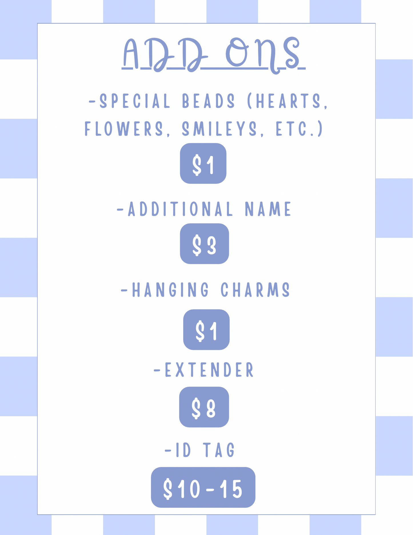 Custom Beaded Collars