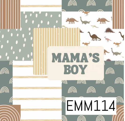 Mamas Boy Dino patches