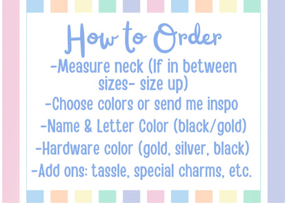 Custom Beaded Collars