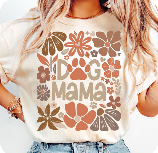 Fall Floral Dog Mama Sweatshirt