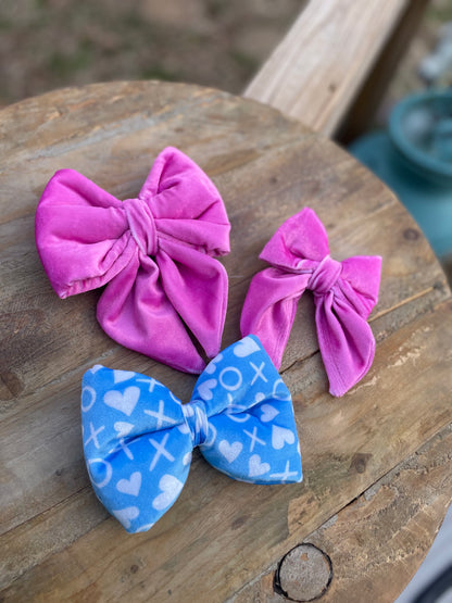 Velvet Valentine Bows & Bow ties