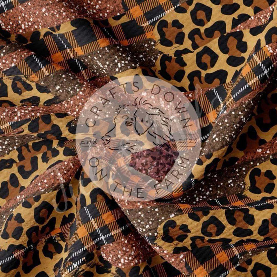 Fall plaid leopard