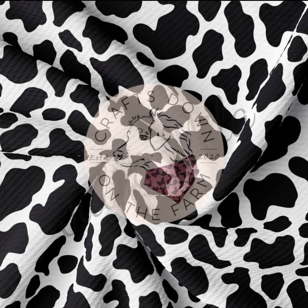 Black & white cow print
