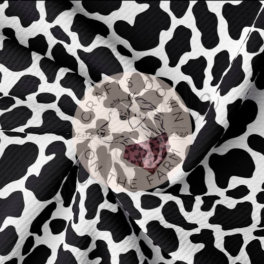 Black & white cow print