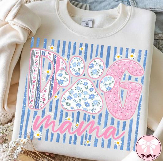 Dog mom Striped Tee