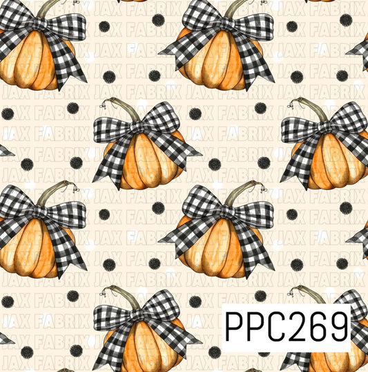 Plaid Bow Pumpkins