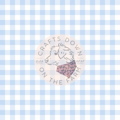 Baby Blue Gingham