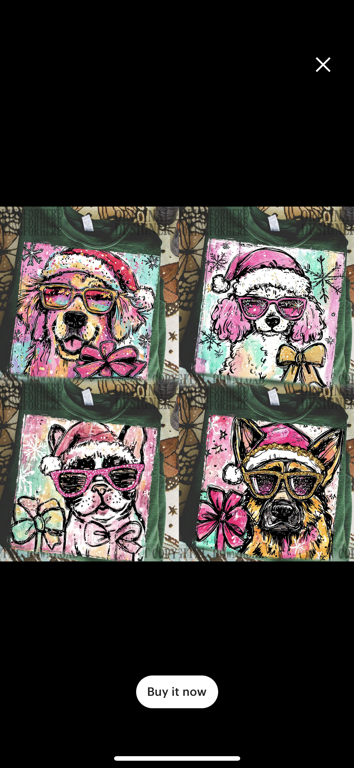 Preppy Christmas Dog