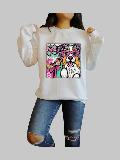 Preppy Christmas Dog