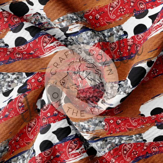 Cow print brush stroke