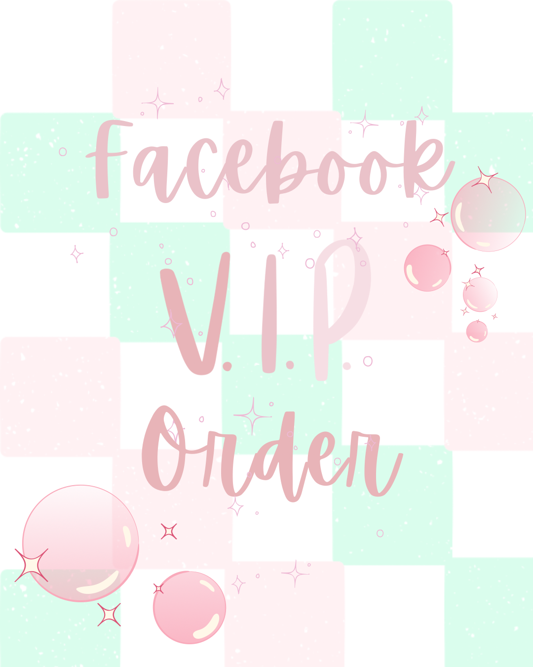Facebook VIP Order